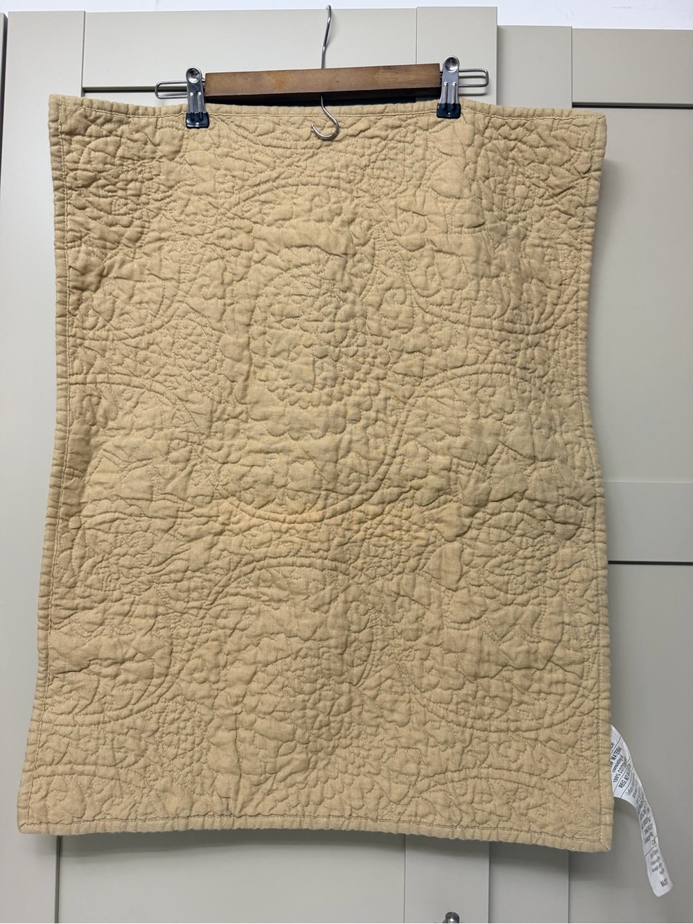 Pottery Barn Quilted Accent Pillow Cover in Beige